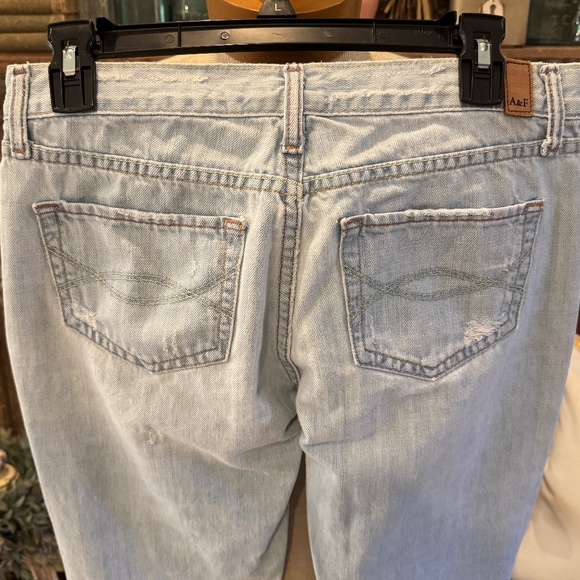 Vintage MADISON Abercrombie and Fitch DISTRESSED FLARE Jeans | 90's | 4R - Picture 11 of 14